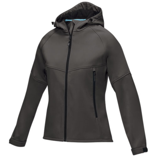 Softshell recyclé publicitaire femme Coltan Gris storm